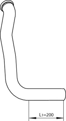 DINEX 81220 Exhaust Pipe